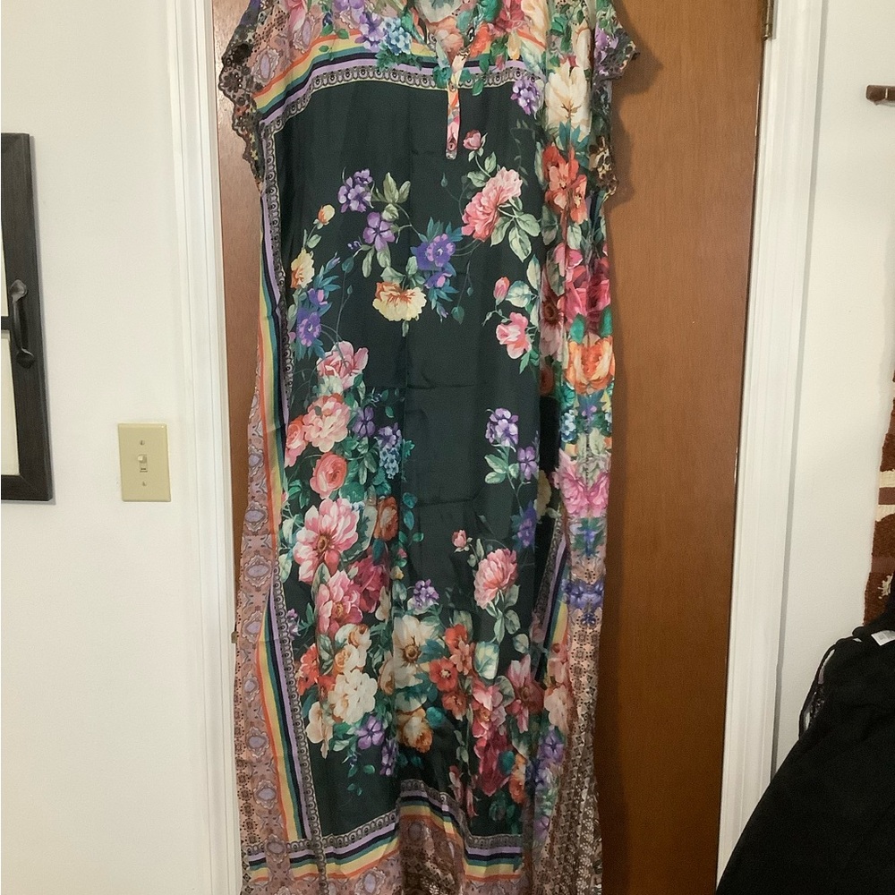 Johnny Was Floral Multicolor Maxi Dress